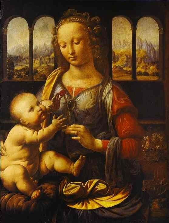 Leonardo da Vinci Madonna With The Carnation
